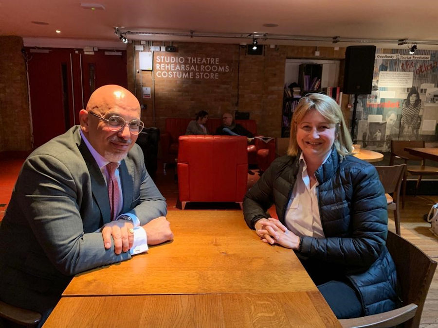 Nadhim Zahawi MP with Insp Alison Wiggin