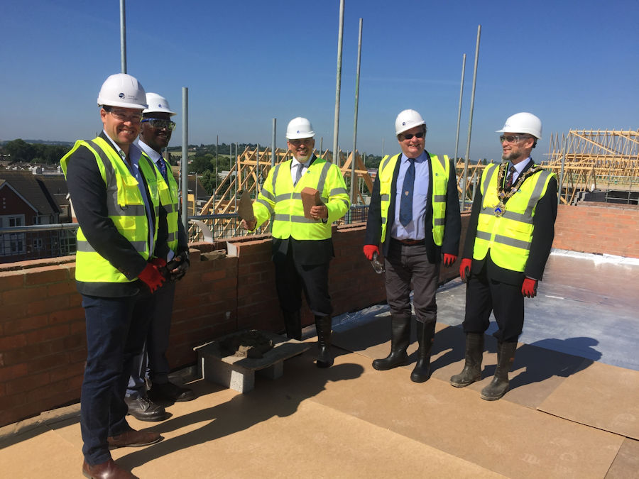 Nadhim Zahawi at the Topping Out of the new Arden Quarter development