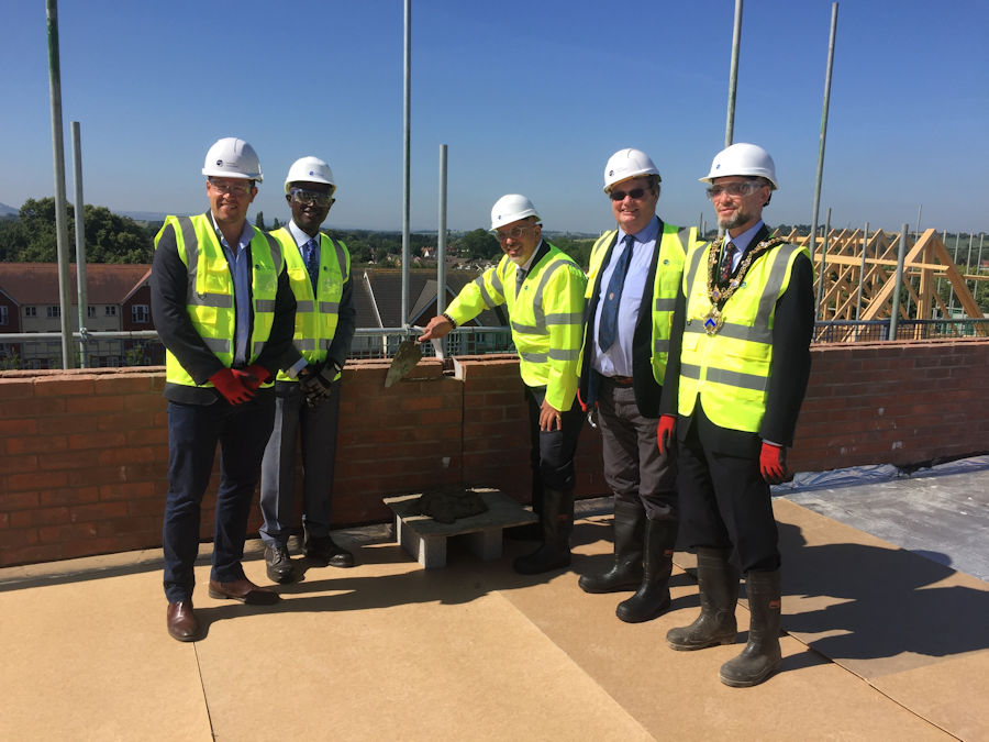 Nadhim Zahawi at the Topping Out of the new Arden Quarter development