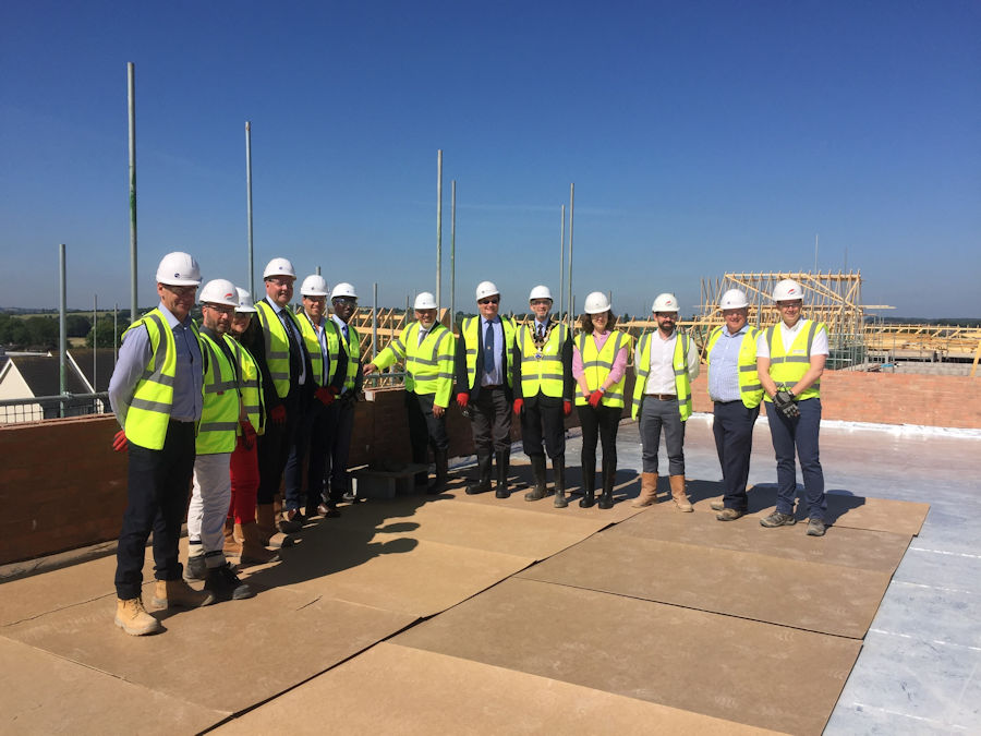 Nadhim Zahawi at the Topping Out of the new Arden Quarter development