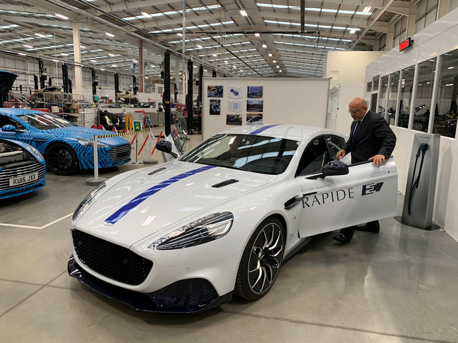 Nadhim Zahawi visits the Headquarters of Aston Martin in Gaydon