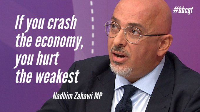 Nadhim Zahawi MP on BBC Question Time