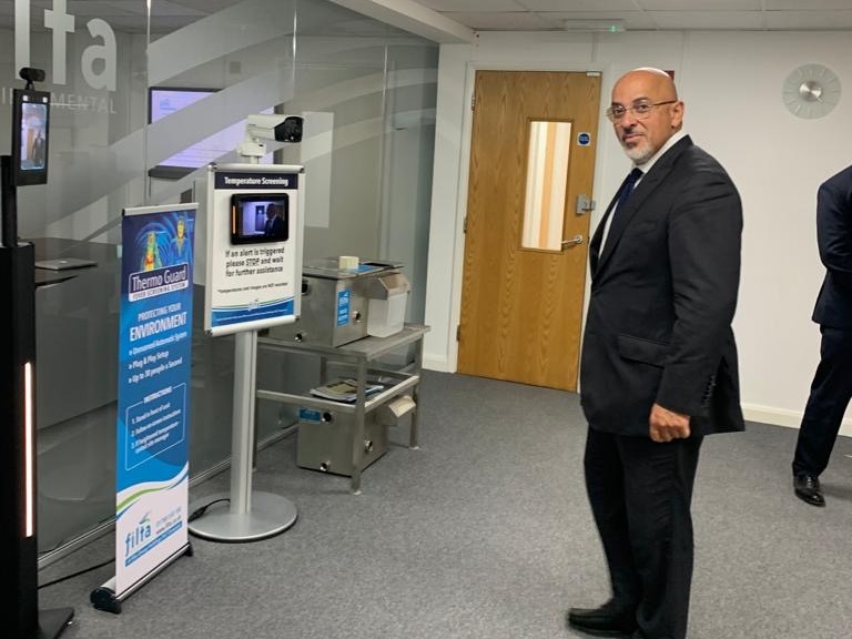 Nadhim Zahawi visits Filta Group