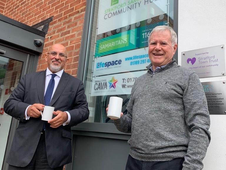 Nadhim Zahawi visits Stratford Samaritans