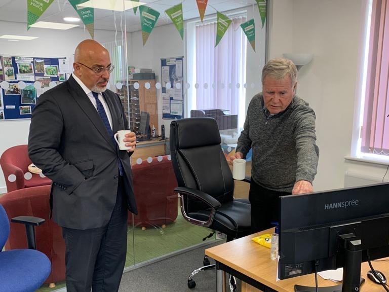 Nadhim Zahawi visits Stratford Samaritans