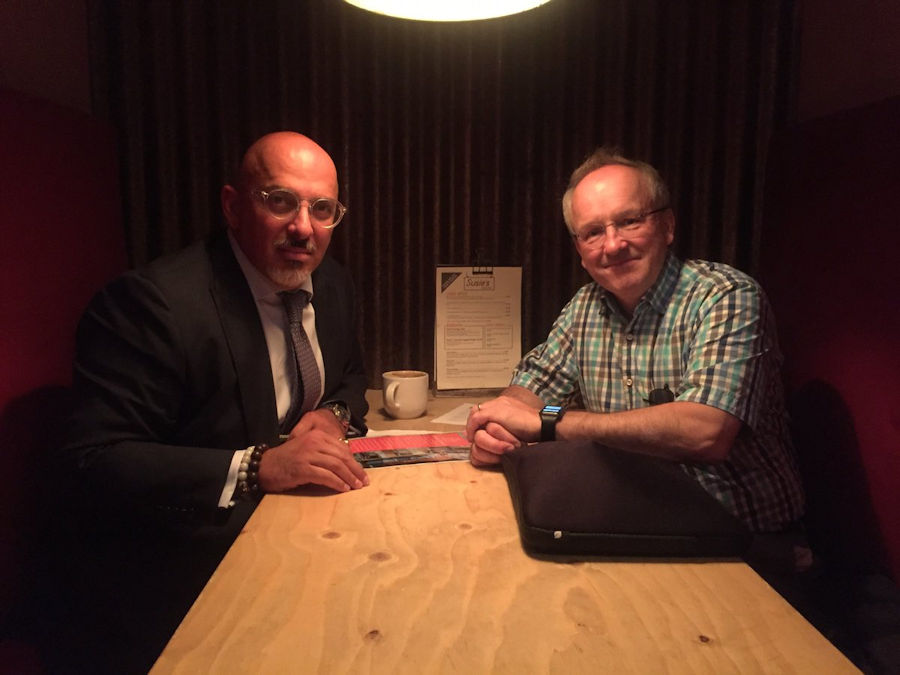 Nadhim Zahawi meets Fraser Pithie of the Shakespeare Line Promotion Group