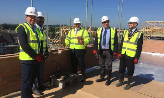 Nadhim Zahawi at the Topping Out of the new Arden Quarter development